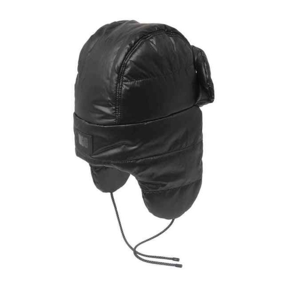 NWOT UGG Womens Black Quilted Puffer Aviator Trapper Hat One Size - Picture 3 of 8